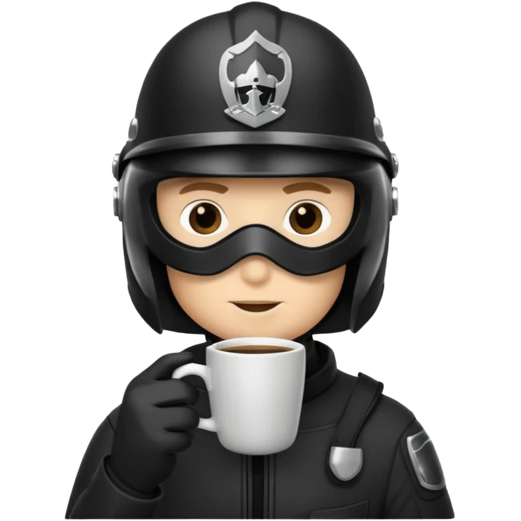 spaceballs darkhelmet sipping coffee emoji