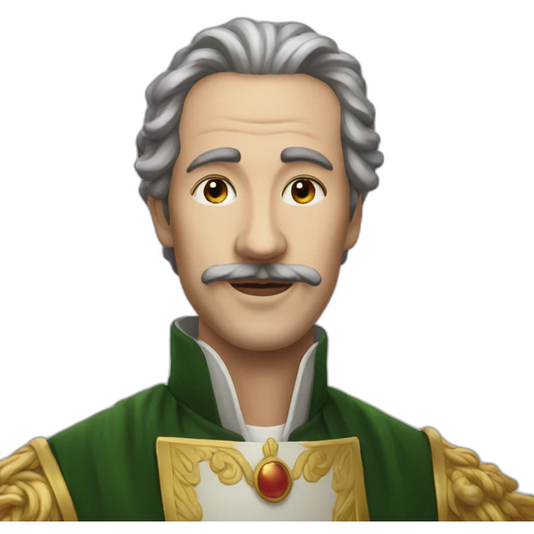 unusually long chin Lord emoji