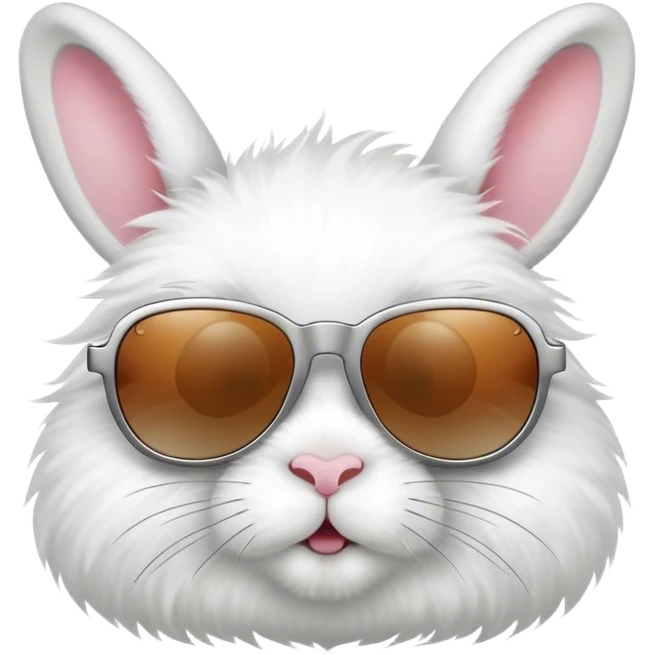 Rabbit with sunglasses  emoji