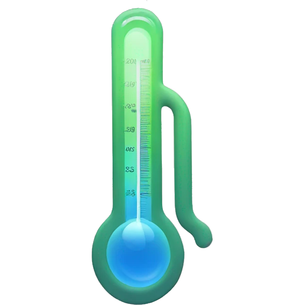 flat thermomameter emoji