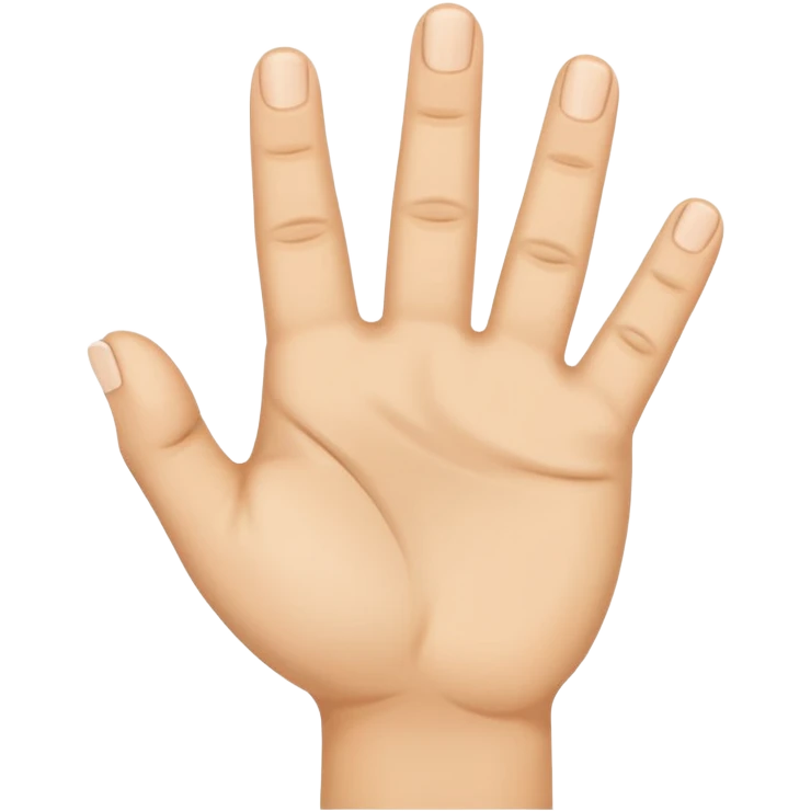 A fisted hand with the thumb between the index finger and middle finger emoji