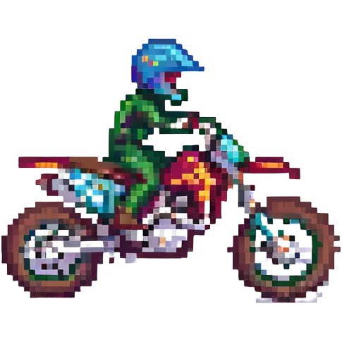 motor cross, front view emoji