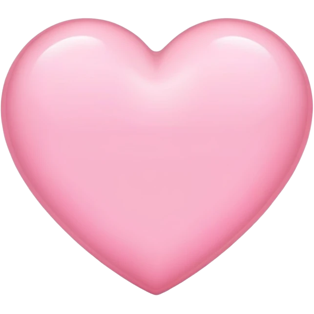 Light pink heart emoji