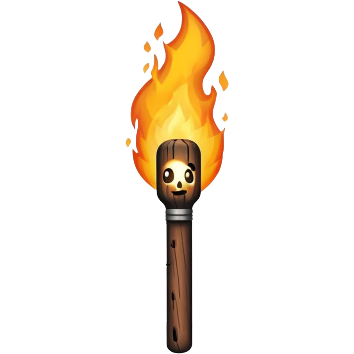 wood fire stick  emoji