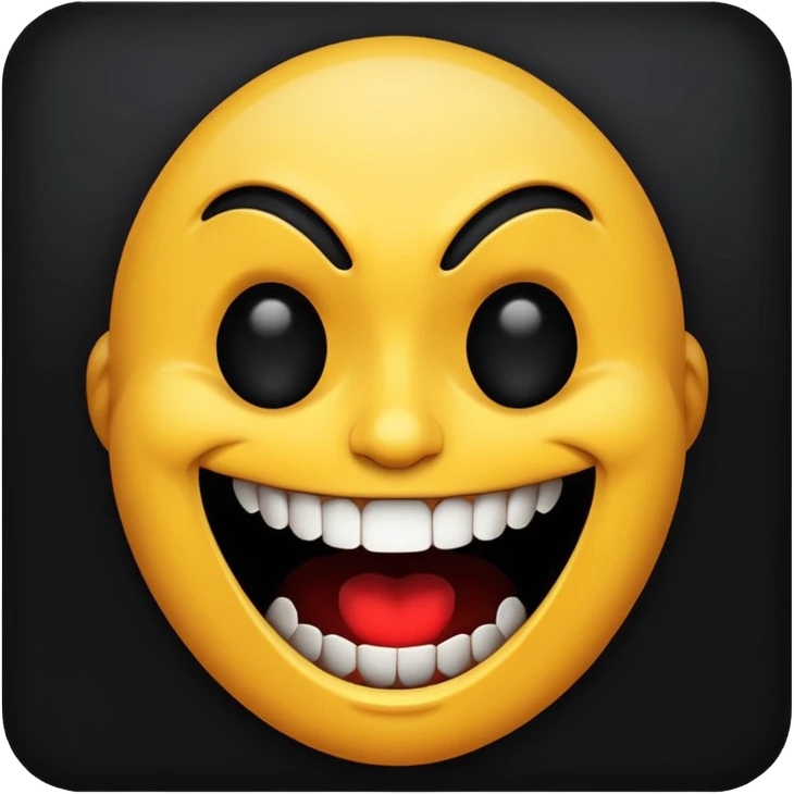 Evil laugh emoji
