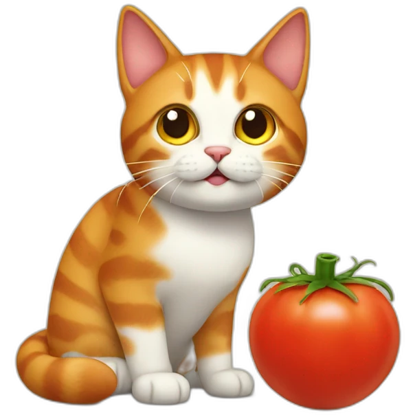 Tomato cat emoji