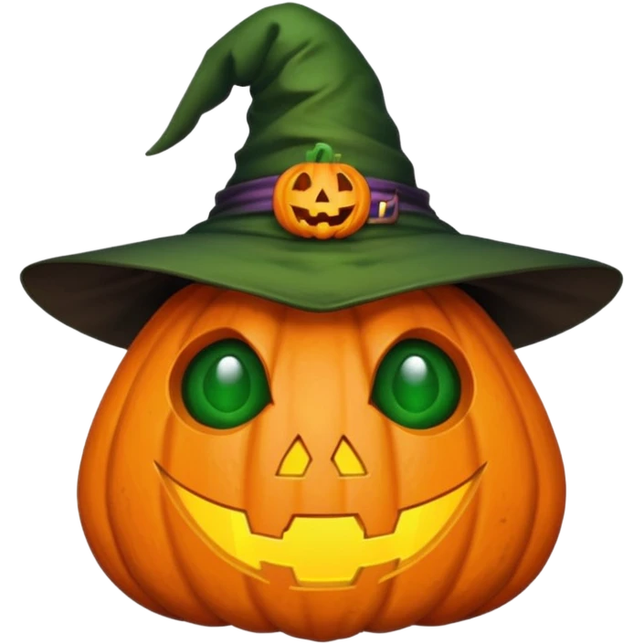 toad wearing a jack o lantern face with a hat emoji