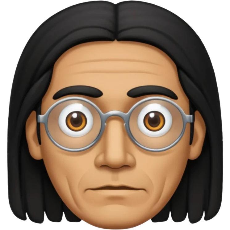 blind mexican man with long black hair emoji