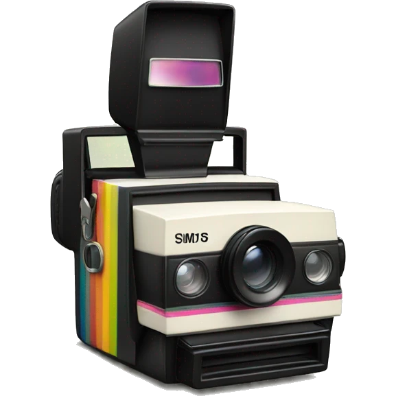 80s Polaroid camera emoji