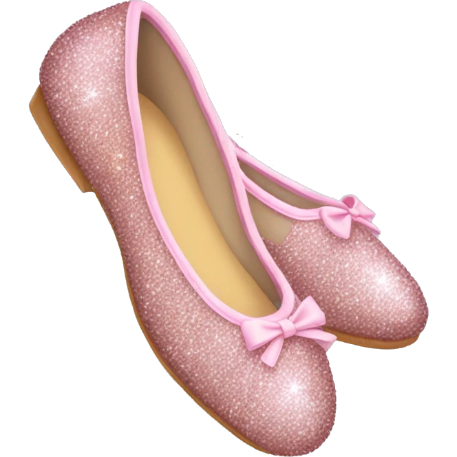 Sparkly ballerina shoes  emoji