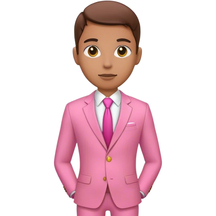humanoid in pink suit emoji