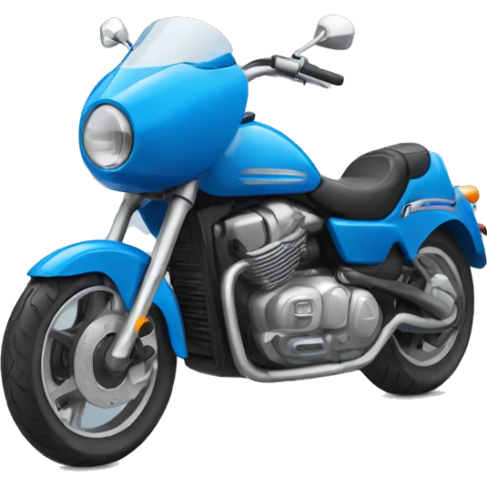 Blue motorcycle  emoji