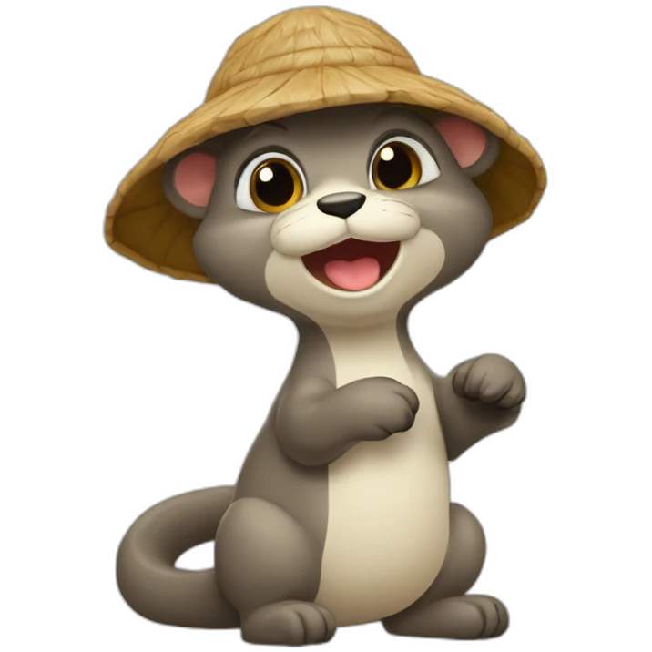 tourtue sur loutre emoji