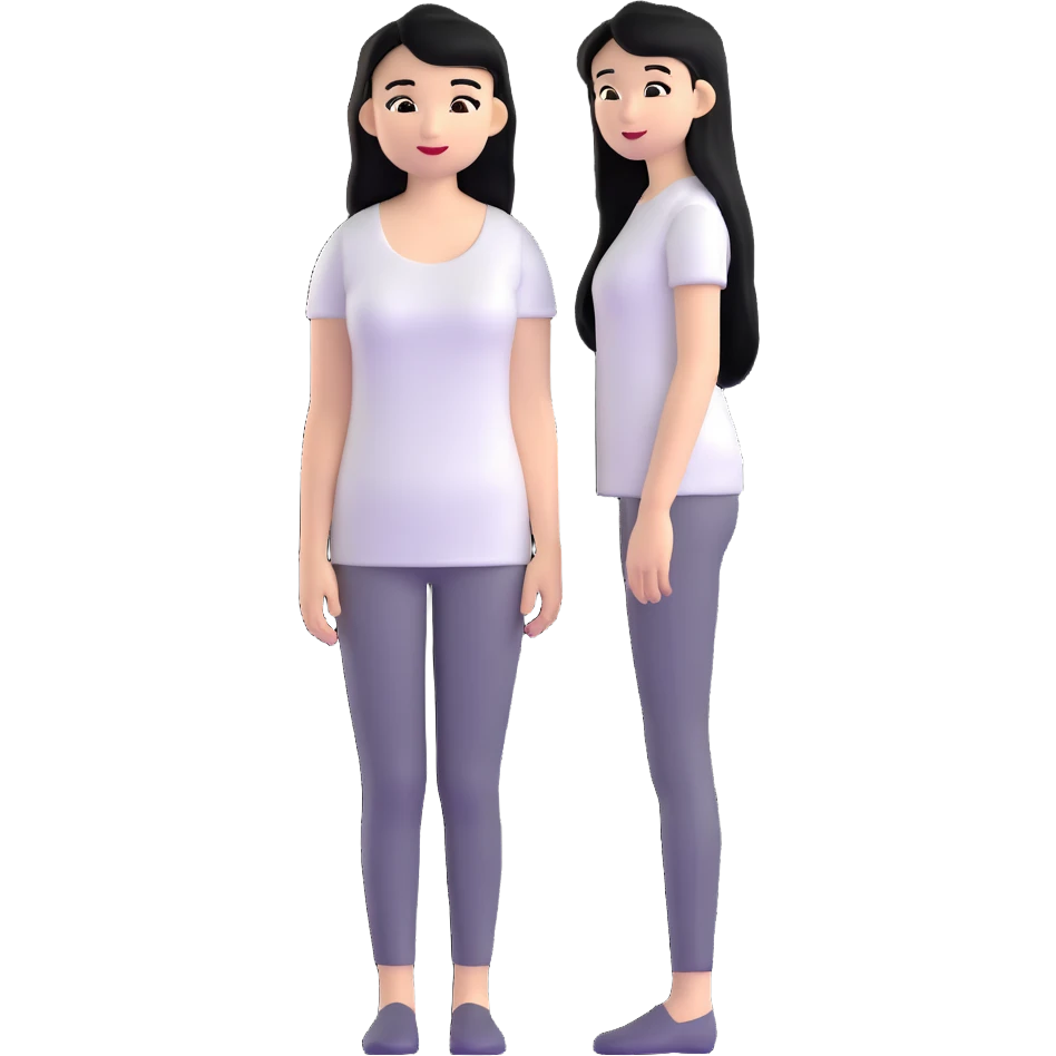 Miss Universe Southeast Asian woman with very long straight black hair wearing a beautiful white top emoji