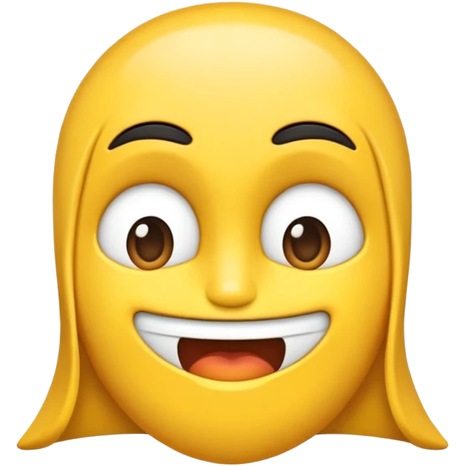 Жёлтый морской Конёк сбоку. emoji