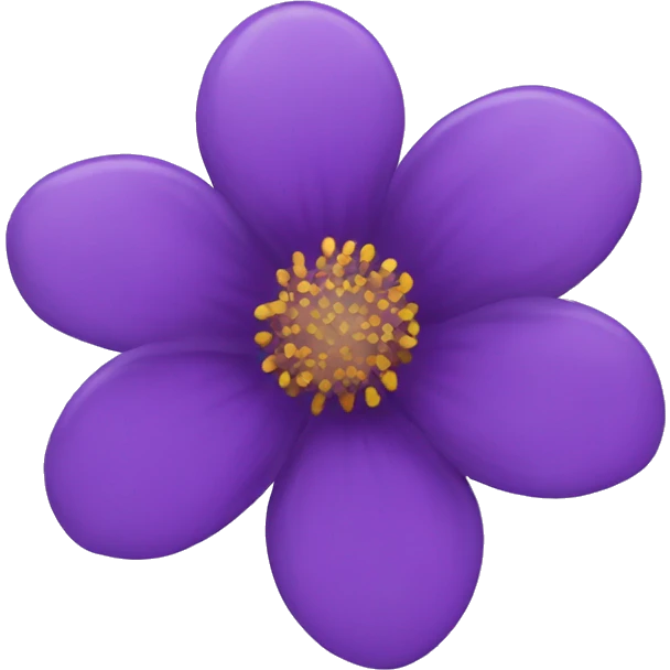 Purple flower emoji