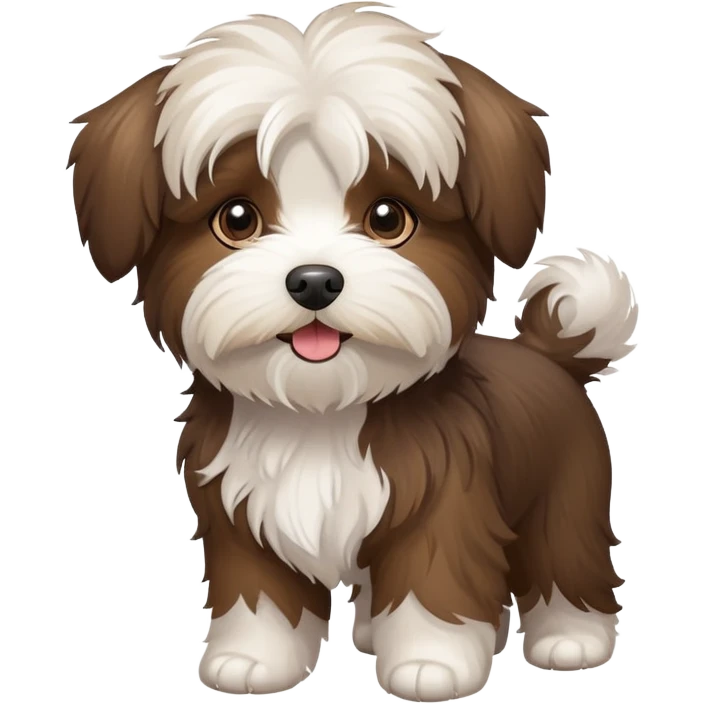 Havanese brown dog emoji