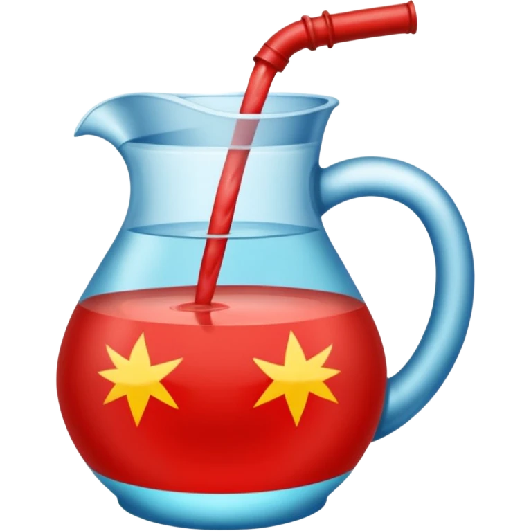 Jarra de agua sabor jamaica emoji
