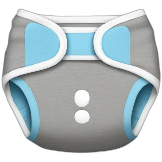 diaper blue and gray emoji
