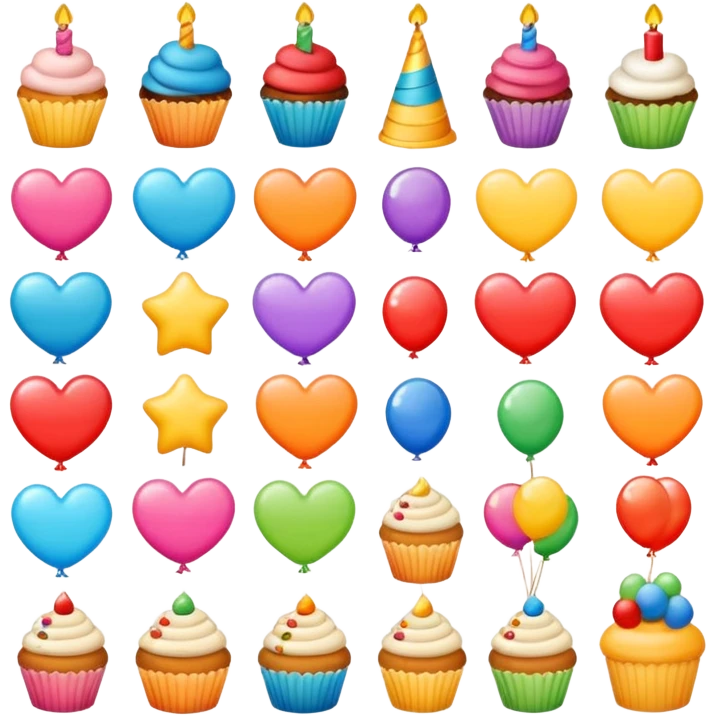 Happy birthday stickers  emoji