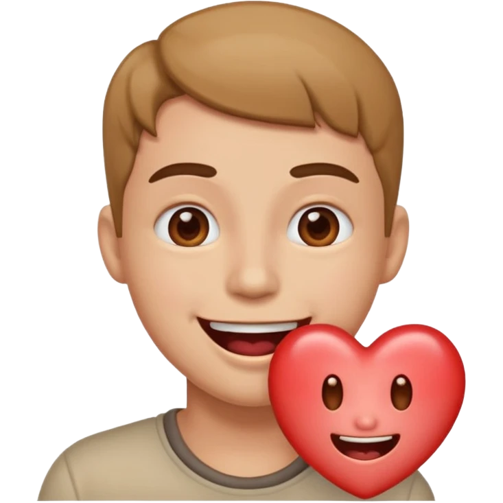 Drooling with heart eyes flort emoji