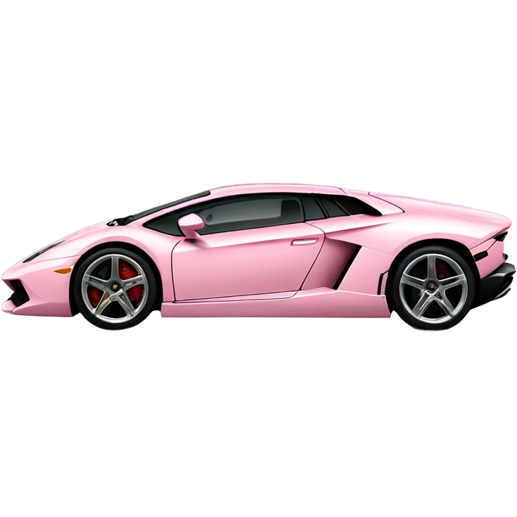 light pink Lamborghini  emoji