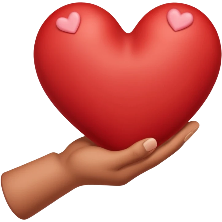 серде в руке emoji