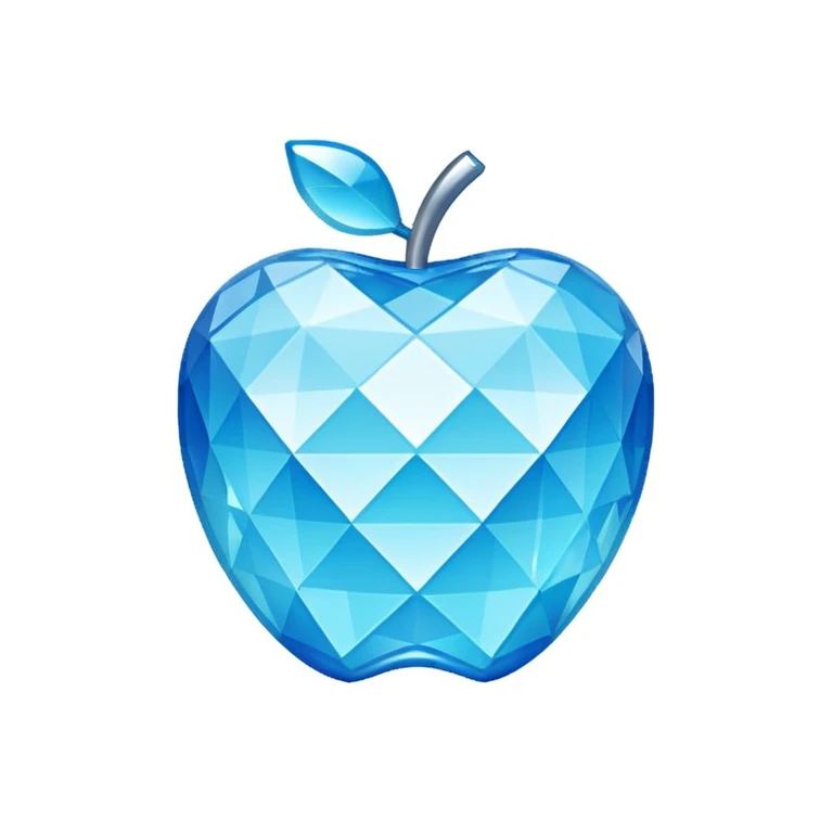 Minecraft diamond Apple style emoji emoji