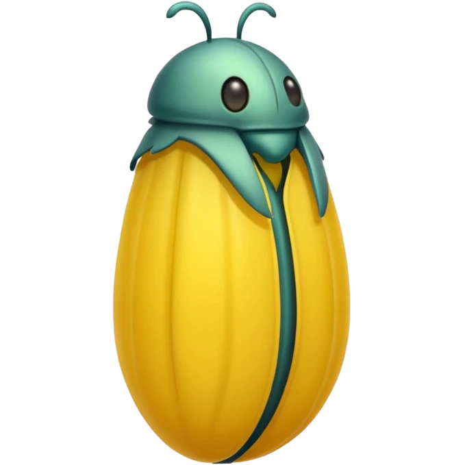 yellow  round chrysalis  emoji