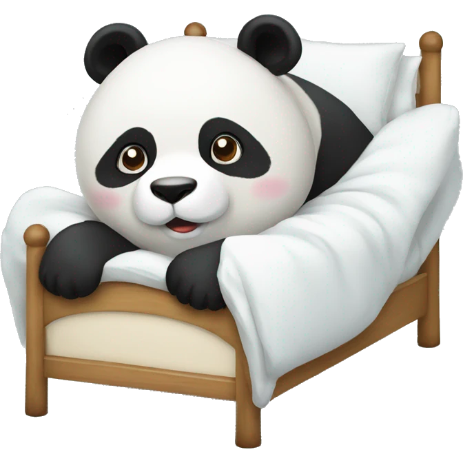 Panda Bär Bett emoji
