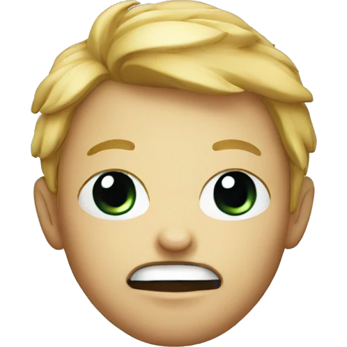 Cute evil face emoji