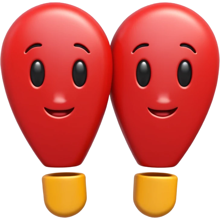 3D render of the double exclamation emoji (‼️), glossy and vibrant, realistic lighting, soft gradient background, high-quality and expressive.

 emoji