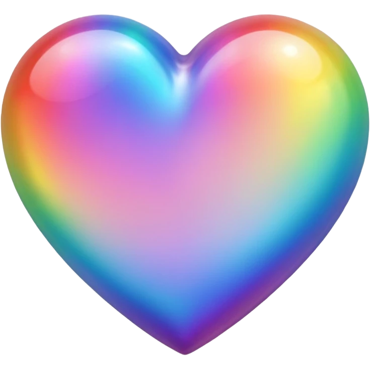 Rainbow heart emoji