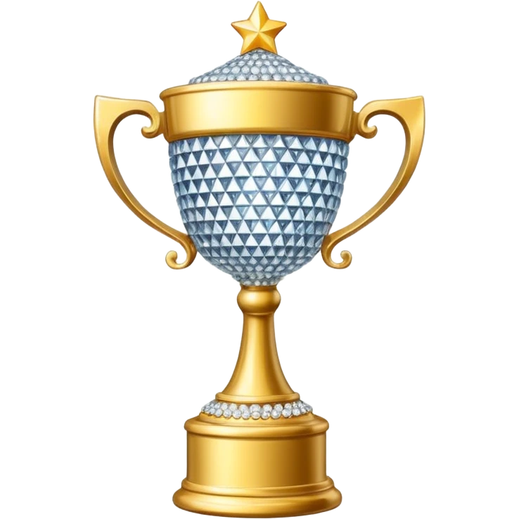Trophy Cup made of brilliants emoji