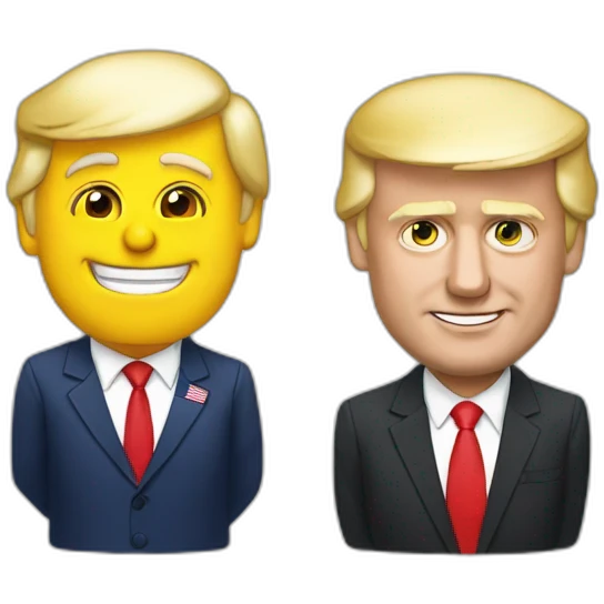 Macron qui dore avec donald trump emoji