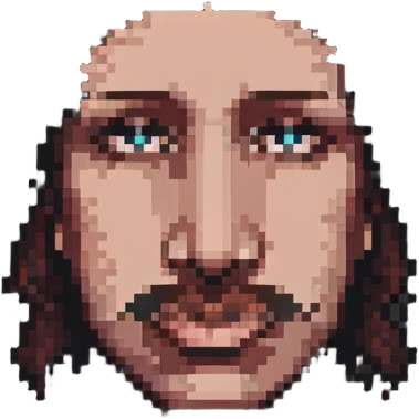Simple nose pixel art emoji