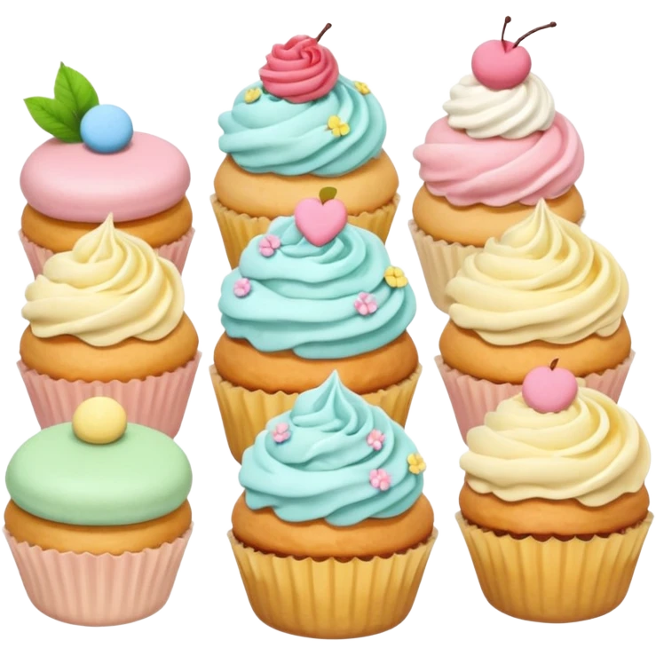 tea party pastries pastel colors emoji