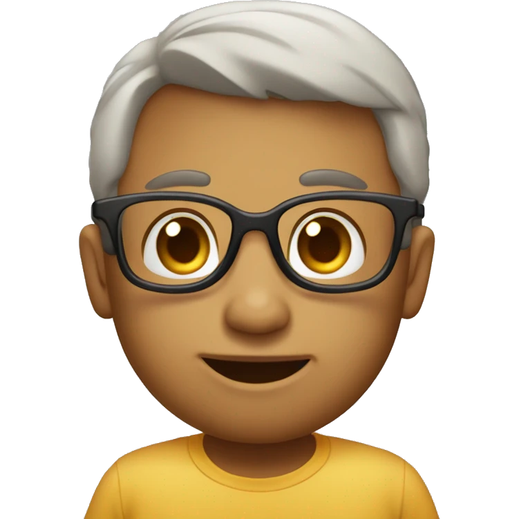 Quero um bebé ruivo com óculos emoji