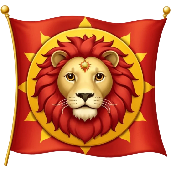 پرچم شیر و خورشید ایران emoji