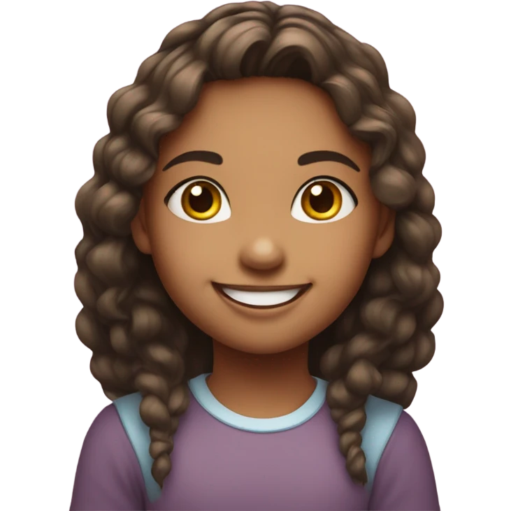sweet girl smile emoji