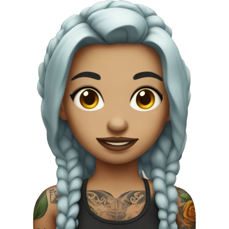 Tattooed girl emoji
