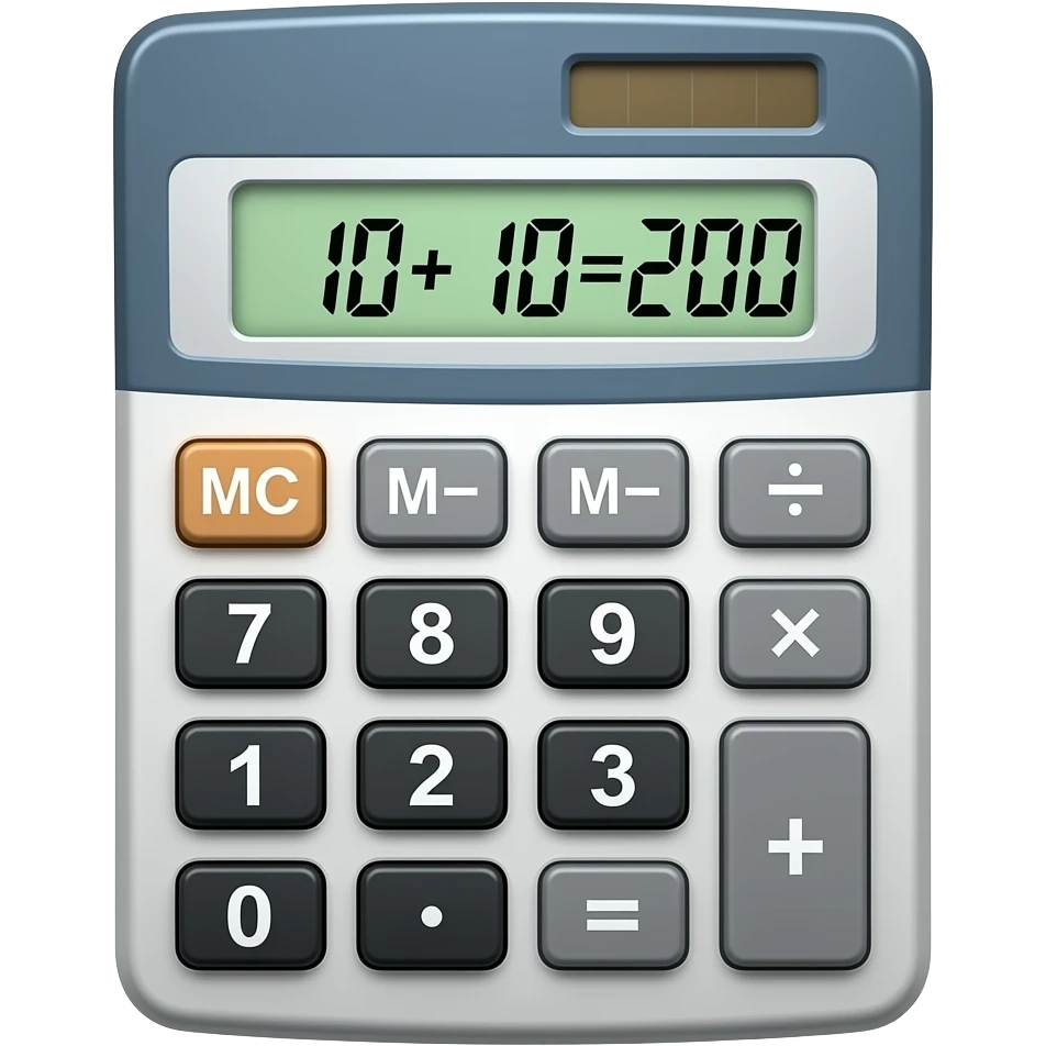 10+10=200 emoji