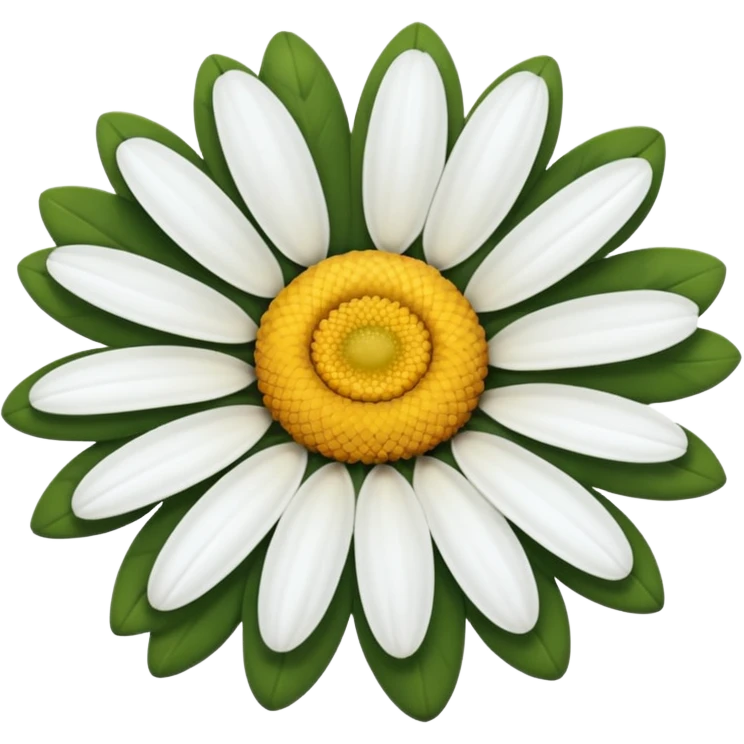 white-petaled daisy emoji