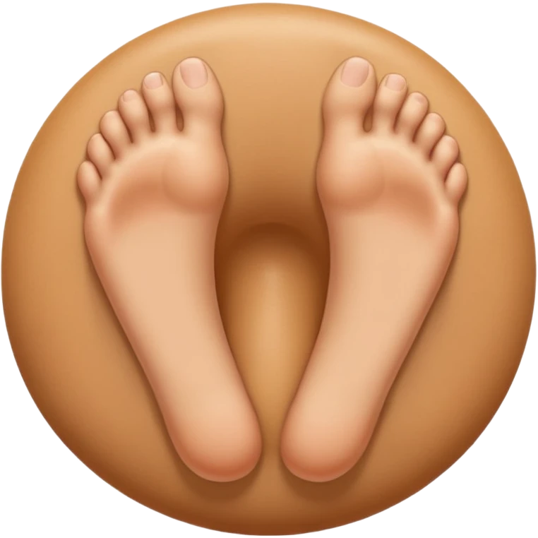 feet on a round body with a butthole and big penis emoji