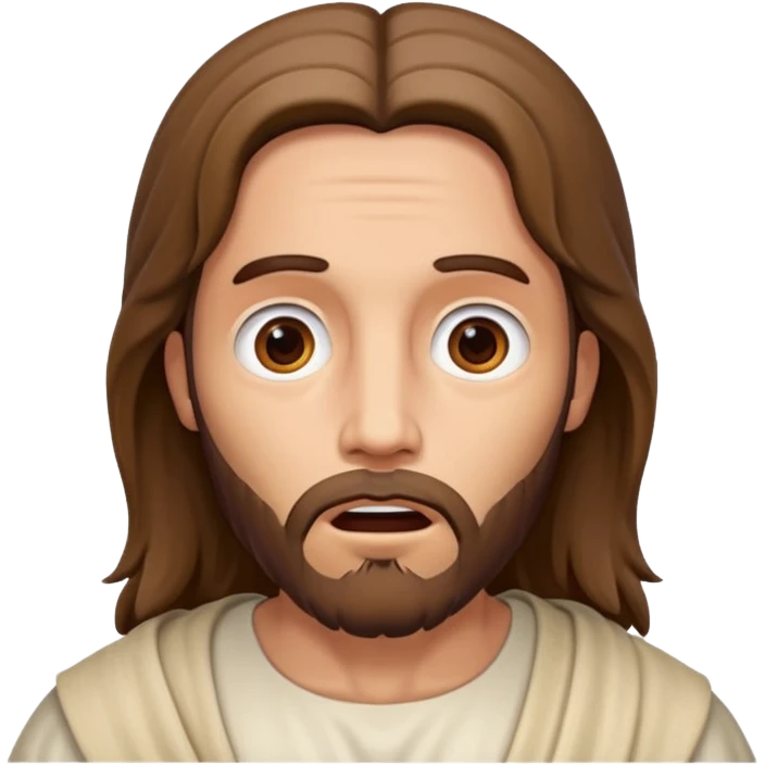 Jesus acting surprised  emoji