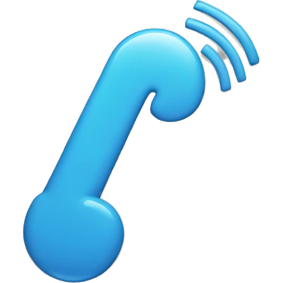 a phone blue and pin emoji