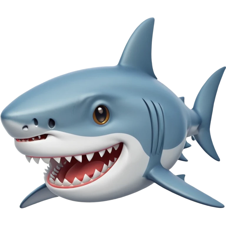 un requin style cartoon emoji