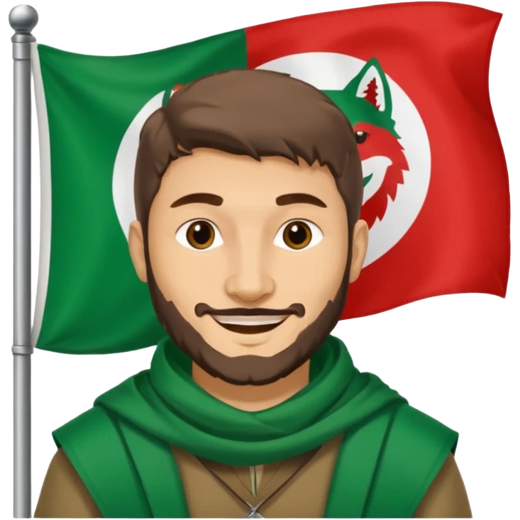 Mach mir chechen mit wolf Flagge emoji