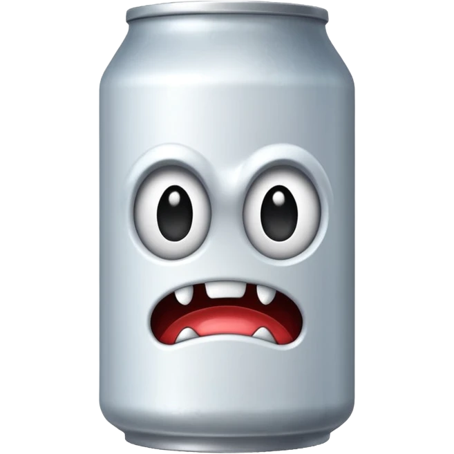 white monster can, energy drink emoji