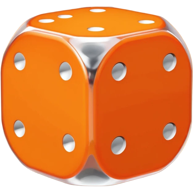 12-sided dice orange emoji